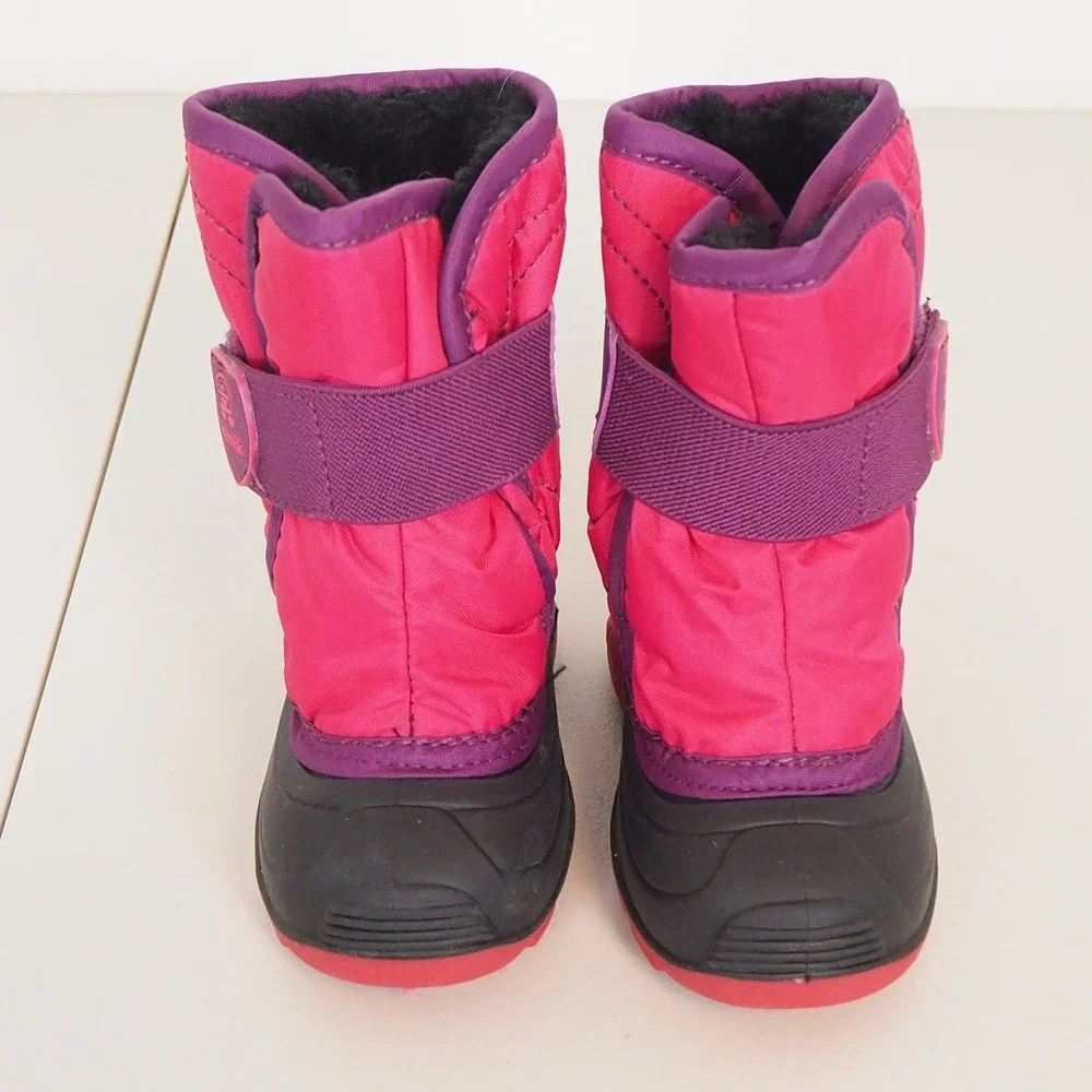 Kamik‎ Snowbug 5 Toddler Girls Boots Sz 5 Made in Canada Fur Lined Insulated